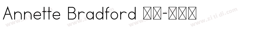 Annette Bradford 常规字体转换